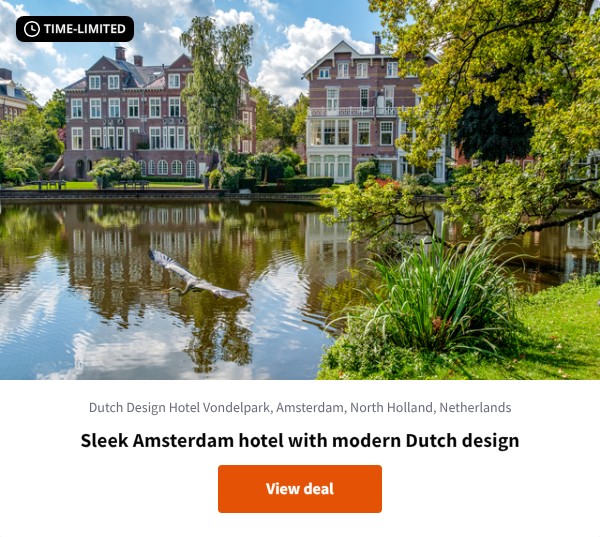 Sleek Amsterdam hotel with modern Dutch design