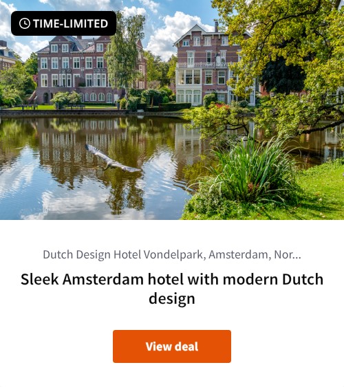 Sleek Amsterdam hotel with modern Dutch design