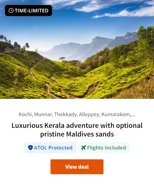 Luxurious Kerala adventure with optional pristine Maldives sands