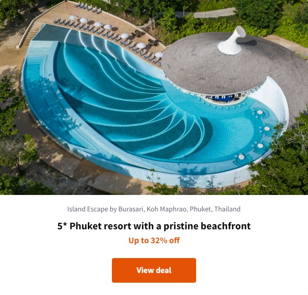 5* Phuket resort with a pristine beachfront
