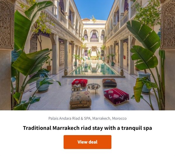Traditional Marrakech riad stay with a tranquil spa