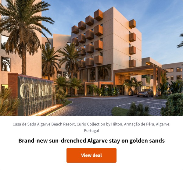 Brand-new sun-drenched Algarve stay on golden sands