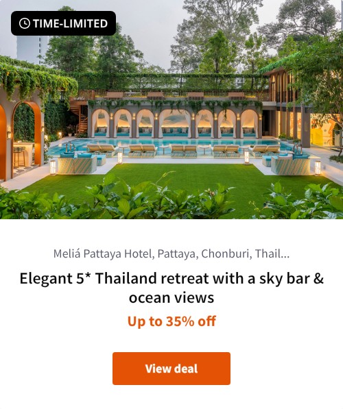 Elegant 5* Thailand retreat with a sky bar &amp; ocean views