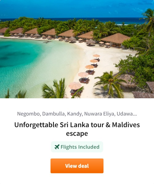 Unforgettable Sri Lanka tour &amp; Maldives escape